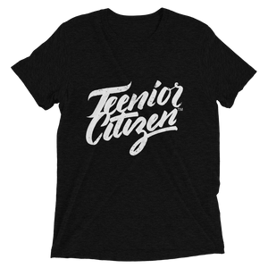 Teenior Citizen™ - Solid Black Unisex Tri-Blend T-Shirt